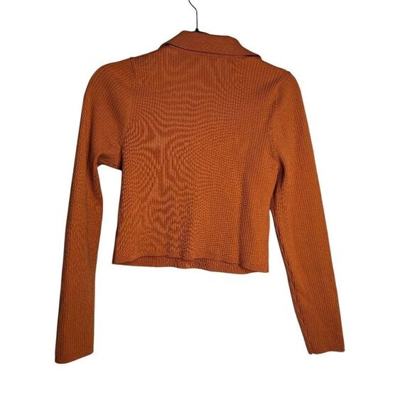 Aritzia Babaton knit burnt orange top XL - Picture 2 of 7